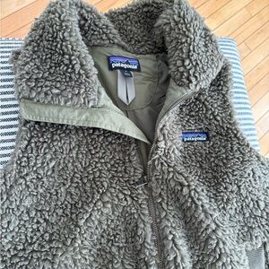 Patagonia Sage Green Sherpa Vest